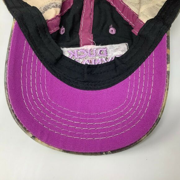 DUCK DYNASTY Camo Cap/Hat, A&E TV Series Ladies Fit Patch Logo Spell Out - Picture 10 of 10